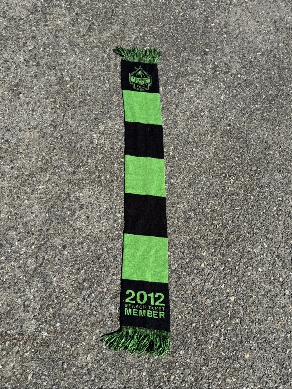 adidas Seattle Sounders FC Scarf - Neon Green & Black